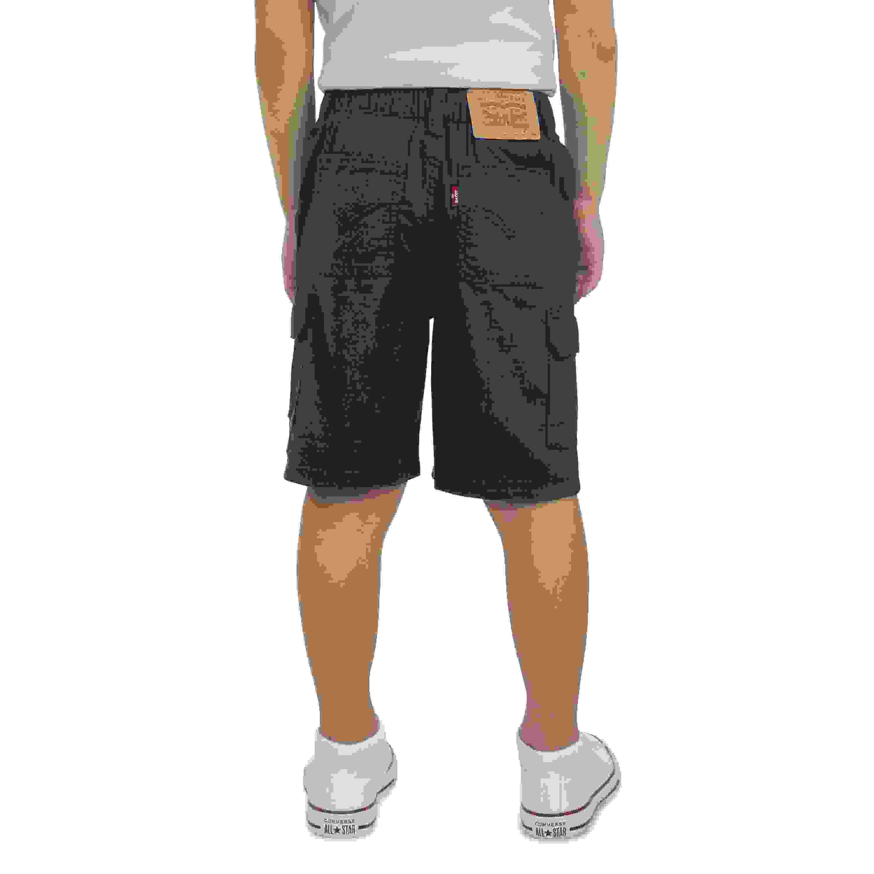 Levi's Elastic Waistband Little Boys' Navy Cargo Shorts